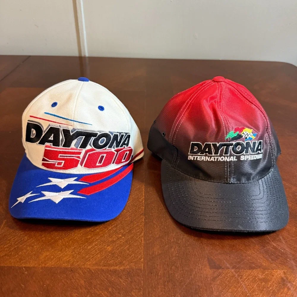 Vtg Daytona 500 NASCAR‎ Hat Lot 2000 Checkered Flag Sports Racing Speedway